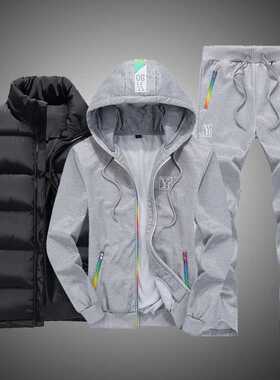Sweat Suit New Winter Men	s Clothing Men Sets  Pieces