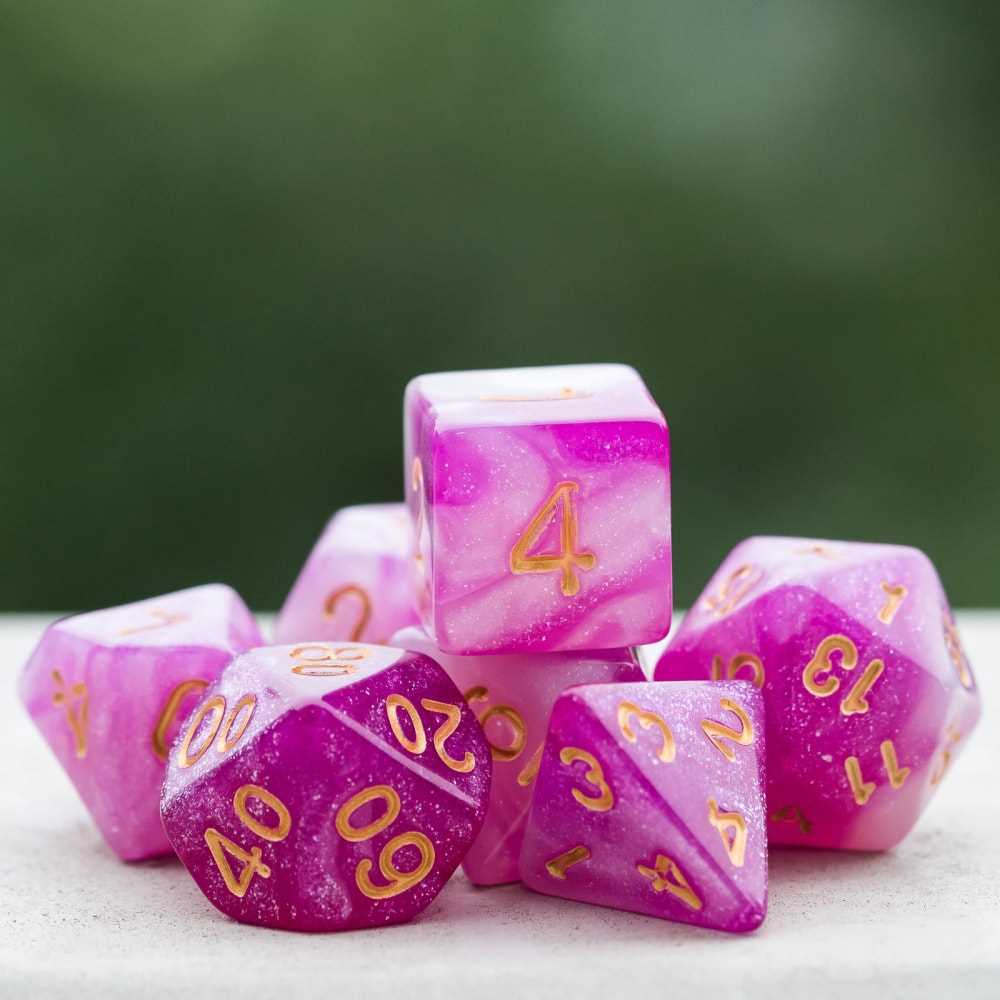 6 Sets 42Pcs DND Dice Set D&D Dice D4 D6 D8 D10 D% D12 D20 M - 图1