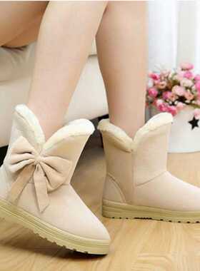 Women Snow Boots Winter Shoes Warm Casual Fur Ankle Female B