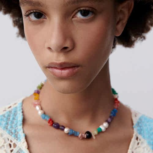 Vedawas Holiday Retro Beads Coin Necklace for Women Fashion - 图2