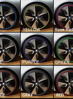 8M Car Wheel Protector Hub er Strips Auto Rim/Tire Guard Mod