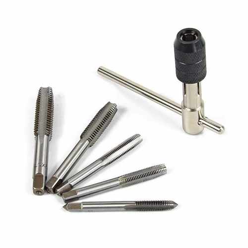 6pcs Tap Wrench Set M6-M12 HSS Tap& Die Set Hand Screw-图0