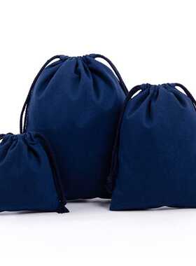 Reusable Cotton Drawstring Bags Fabric Storage Bag for Sundr