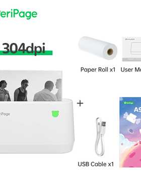 PeriPage A9 A9s MAX Mini Portable Photo Printer 304dpi BT Wi