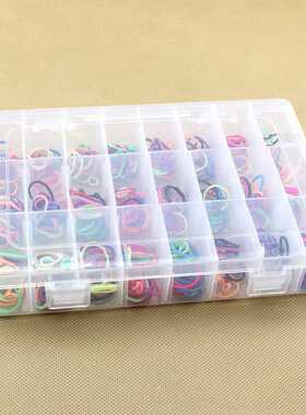 Plastic Clear Box Screw Container Case 24 Compartment Jewelr