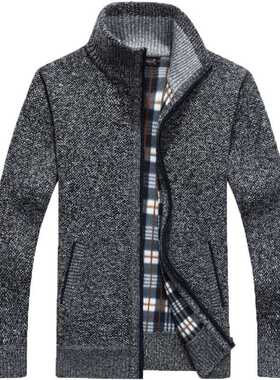 Sweater Men Autumn Winter Cardigan SweaterCoats Male Thick F
