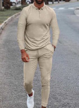 Men's Tracksuit Spring Autumn Clothes Sportswear 2 Piece Set