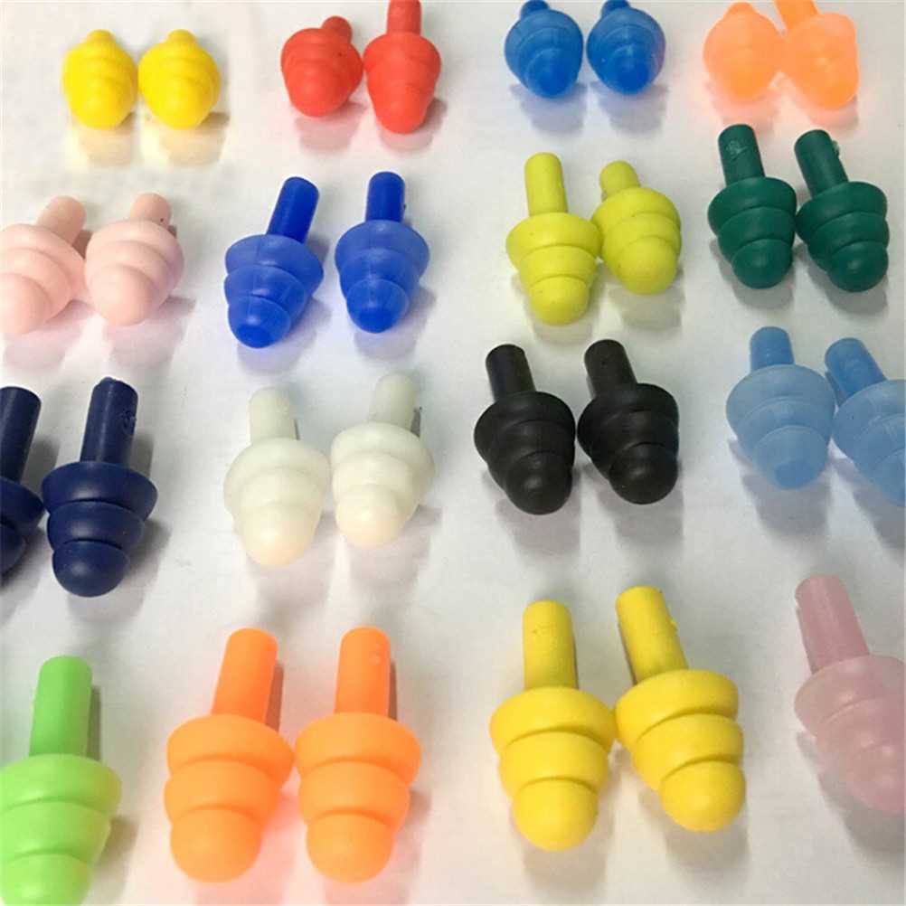 Waterproof Swimming Silicone Swim Earplugs For Adult Swimmer - 图0