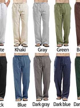Men Trousers for Men Wide Cargo Pants Summer Oversize Plus S