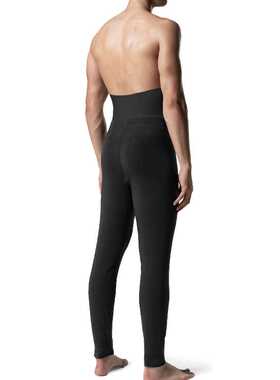 High Waist Men's Long Johns Pants Slimming Shaper Elastic Co