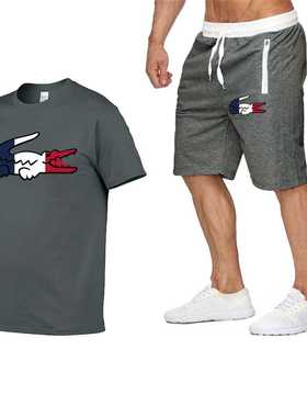 summe men tacksuit T-shit two-iece suit men's cotton sho