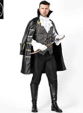 Halloween men's pirate playing clothing cloak with cloak sui