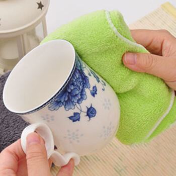 1Pcs Random Color Cleaning Kitchen Cleaning Rag Dish Towel Microfiber