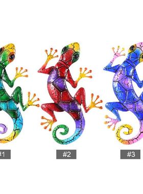 2021 Wrought Iron Wall Hanging Insect Metal Gecko Wall Art