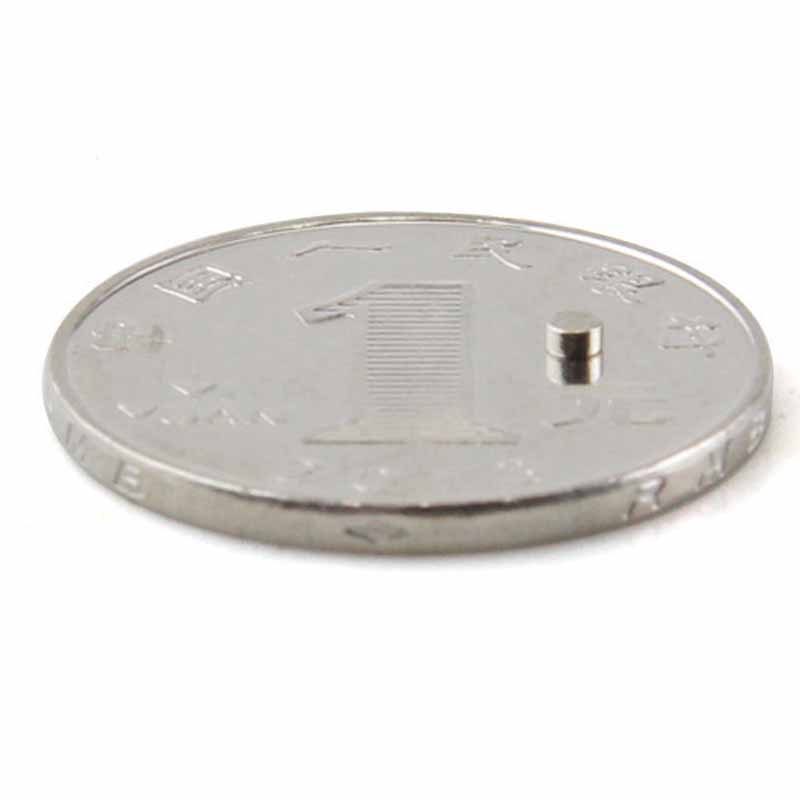 100pcs Rare Earth Magnets 2 x 1 mm Cylinder Round Disc Neody - 图0