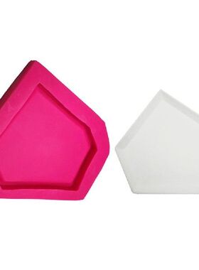 Irregular Edge Tray Clear Water  Silicone Plant Pot Mold