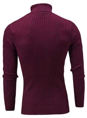 Men's Turtleneck Sweater New Autumn Winter Solid Color Sweat