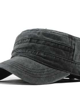 1Pc Solid Color Men's Baseball Cap Military Adjustable Cap C