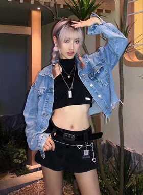 Women Harajuku Low Waist Mini Skirt Punk Gothic Skull Waistb