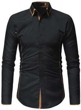 Business Shirts Men's Long-sleeved Business Casual Shirts Sl