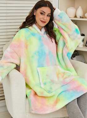 Oversized Hoodie Sweatshirt Women Tie Dye Hoodies Fleece Gia