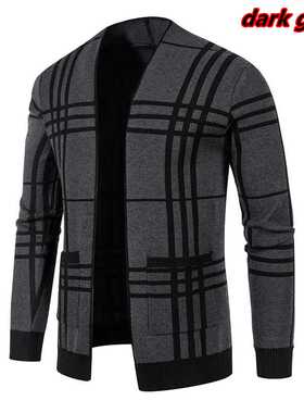 2021 New Faion Cardigan Men's Knit Winter Coats Busi