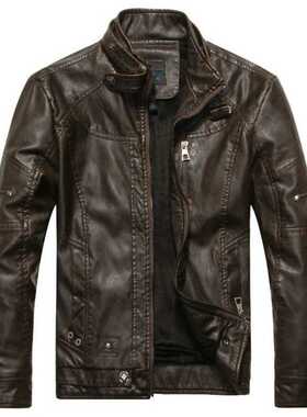 Men's Leather Jackets Brand Motorcycle Leather Jacke