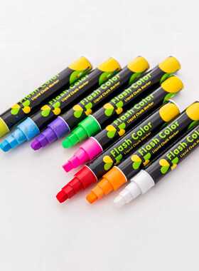 Fluorescent Window Marker Flash Color Pen Liquid Chalk Pen E