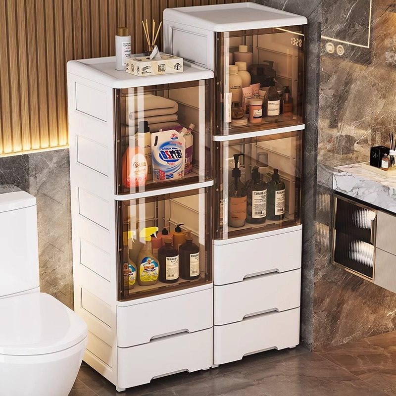 日本卫生间置物架浴室夹缝柜洗手间收纳柜厕所储物柜马桶侧边柜子,淘宝优惠券,粉丝福利购,淘宝优惠卷