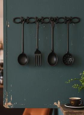 复古做旧铸铁挂件 墙饰 装饰摆件 园艺花园杂货 饭叉四件套