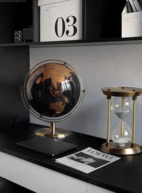 创意金属沙漏计时器摆件刷牙30分钟60分钟欧式书房办公室软装饰品