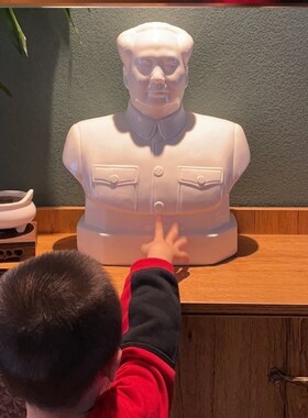 伟人装饰摆件像摆像客厅陶瓷摆件瓷像摆设高台家居装饰创意礼品。