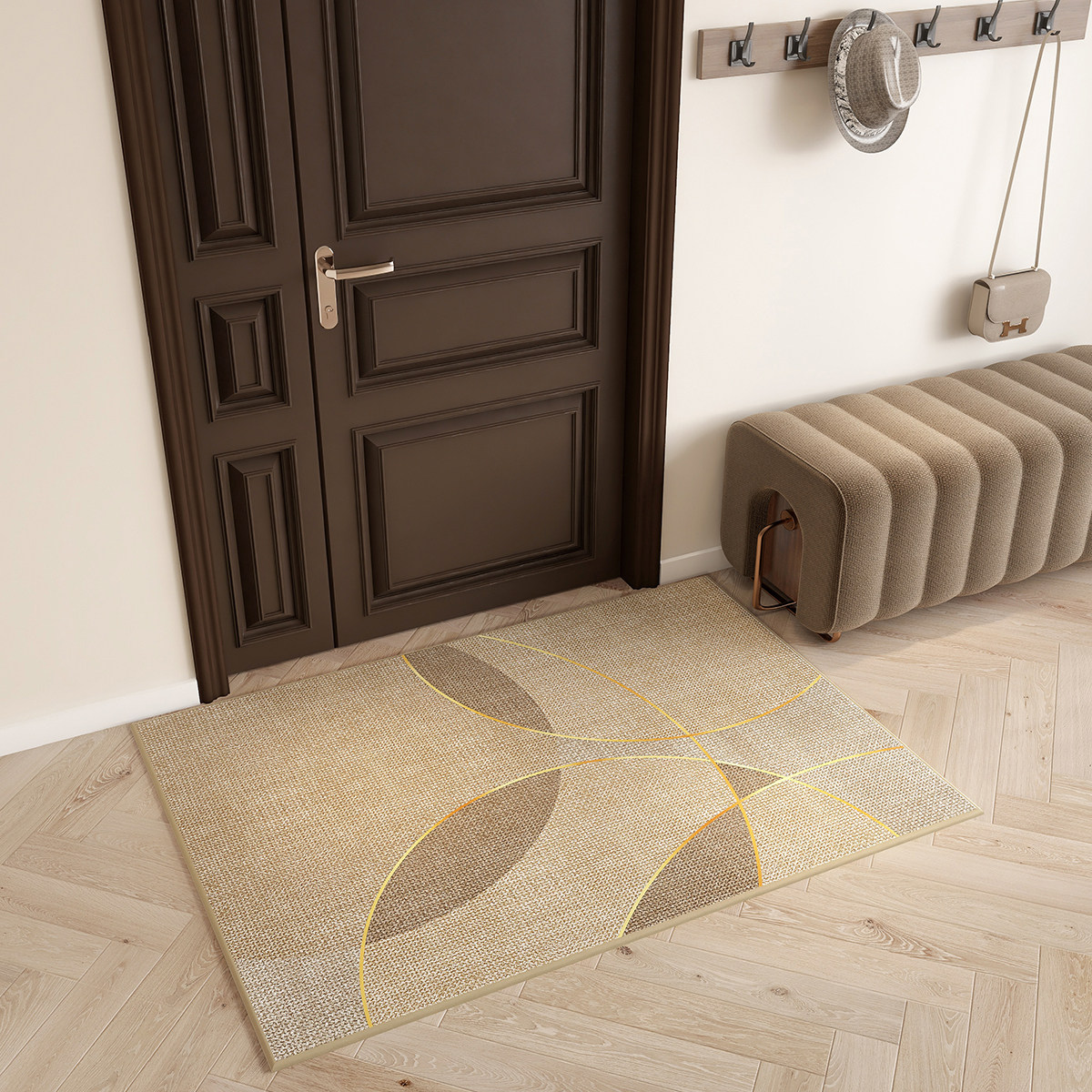 原木风入户门地垫纯色轻奢客厅卧室地毯门垫进门家用防滑脚垫耐脏,淘宝优惠券,粉丝福利购,淘宝优惠卷