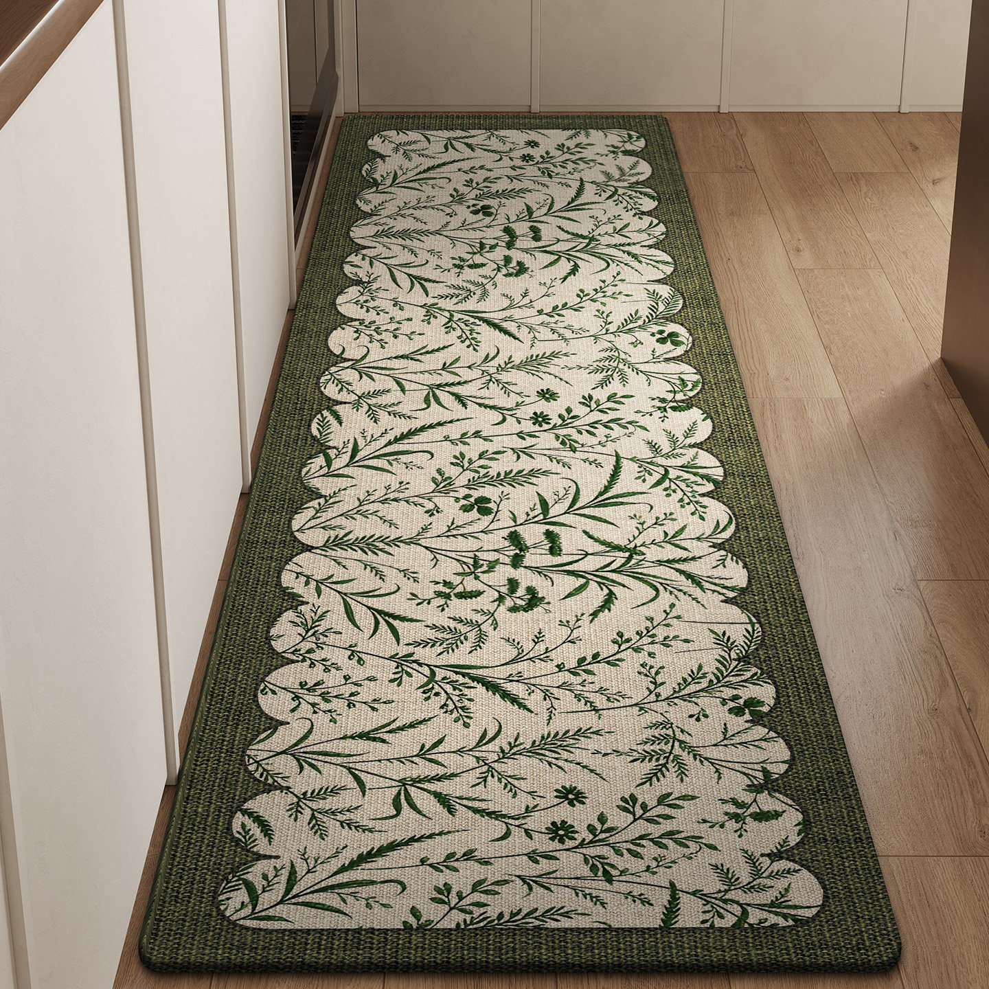 Kitchen absorbent floor mats corner no-wash easy care floor mats