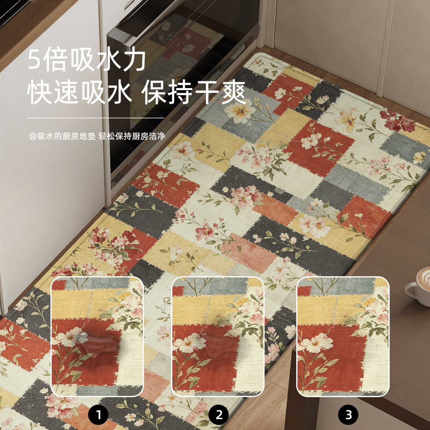 Special kitchen floor mats long non-slip corner mats