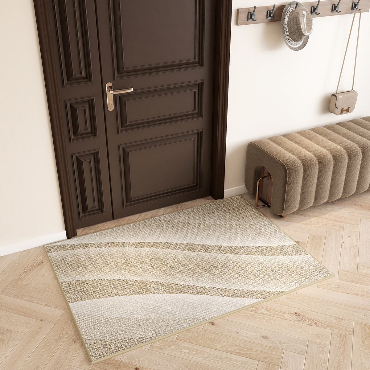原木风入户门地垫纯色轻奢客厅卧室地毯门垫进门家用防滑脚垫耐脏,淘宝优惠券,粉丝福利购,淘宝优惠卷