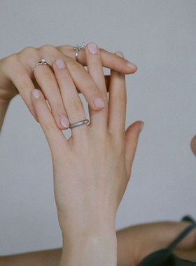 LUCA复古金属风2024新款戒指女轻奢高级感时尚简约系列百搭指环