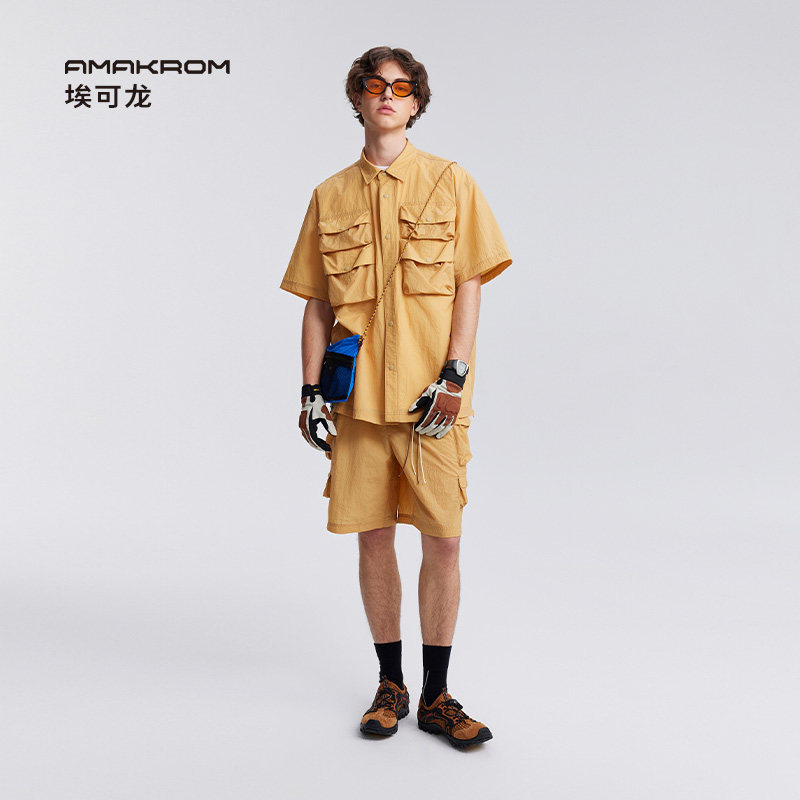 AMAKROM埃可龙 户外山系多口袋设计感轻薄舒适透气短裤休闲机能裤,淘宝优惠券,粉丝福利购,淘宝优惠卷