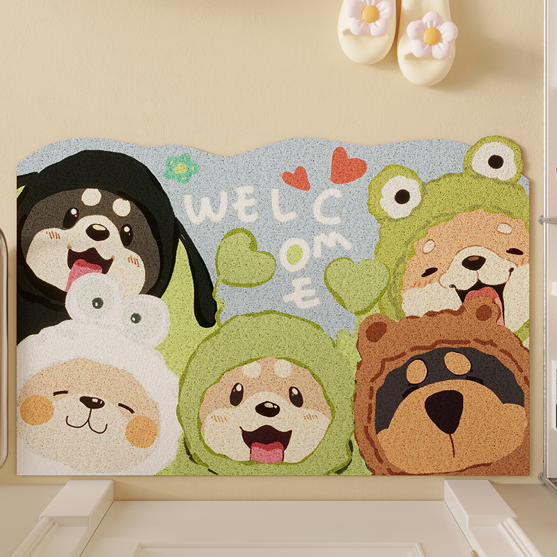 入户门丝圈地垫卡通门垫家用玄关门口耐脏免洗地毯可裁剪免洗脚垫,淘宝优惠券,粉丝福利购,淘宝优惠卷