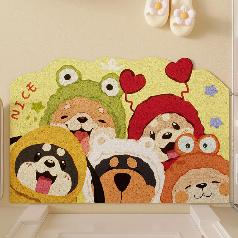 入户门丝圈地垫卡通门垫家用玄关门口耐脏免洗地毯可裁剪免洗脚垫,淘宝优惠券,粉丝福利购,淘宝优惠卷