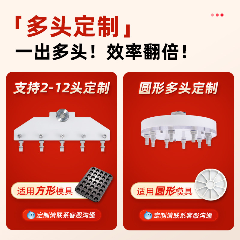 烘焙蛋糕注浆机多头下料泡芙注芯机米糕冰糖糕蛋挞巧克力奶油裱花,淘宝优惠券,粉丝福利购,淘宝优惠卷