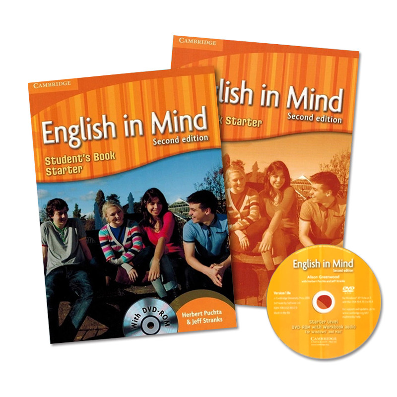 原版剑桥初中小学英语English In Mind Starter学生用书课本练习册入门级第二版英音版外国语学校小学五六年级KET/PET考试教材