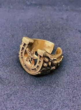 JOJO的奇妙冒险飙马野郎SBR乔尼杰洛主题戒指马蹄戒指海贼王