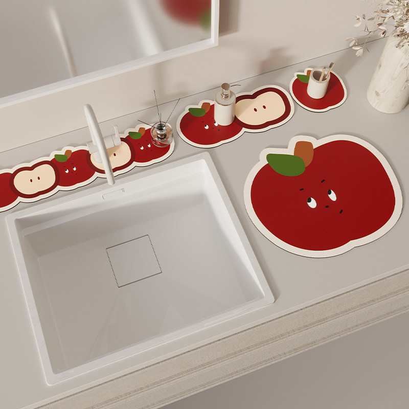 厨房水龙头沥水垫硅藻泥吸水垫洗手台卫生间窄边洗漱台面垫牙杯垫,淘宝优惠券,粉丝福利购,淘宝优惠卷