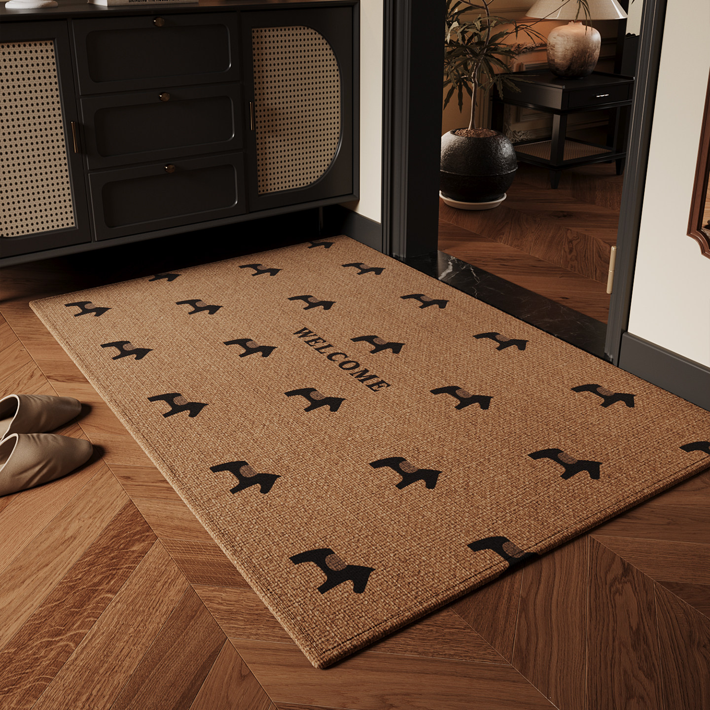 入户门地垫轻奢高级感大门口防滑脚垫耐脏除尘玄关可裁剪地毯定制,淘宝优惠券,粉丝福利购,淘宝优惠卷