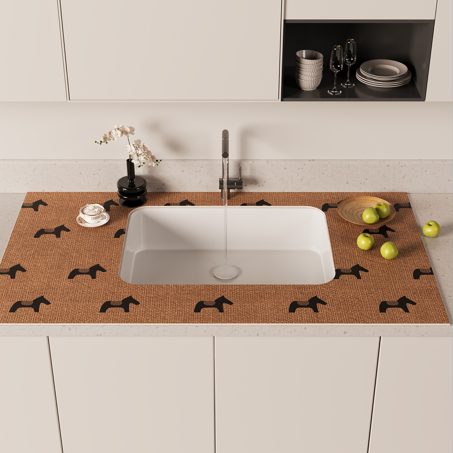 水龙头吧台满铺免洗可擦厨房硅藻泥洗漱台面垫沥水垫洗手台吸水垫,淘宝优惠券,粉丝福利购,淘宝优惠卷