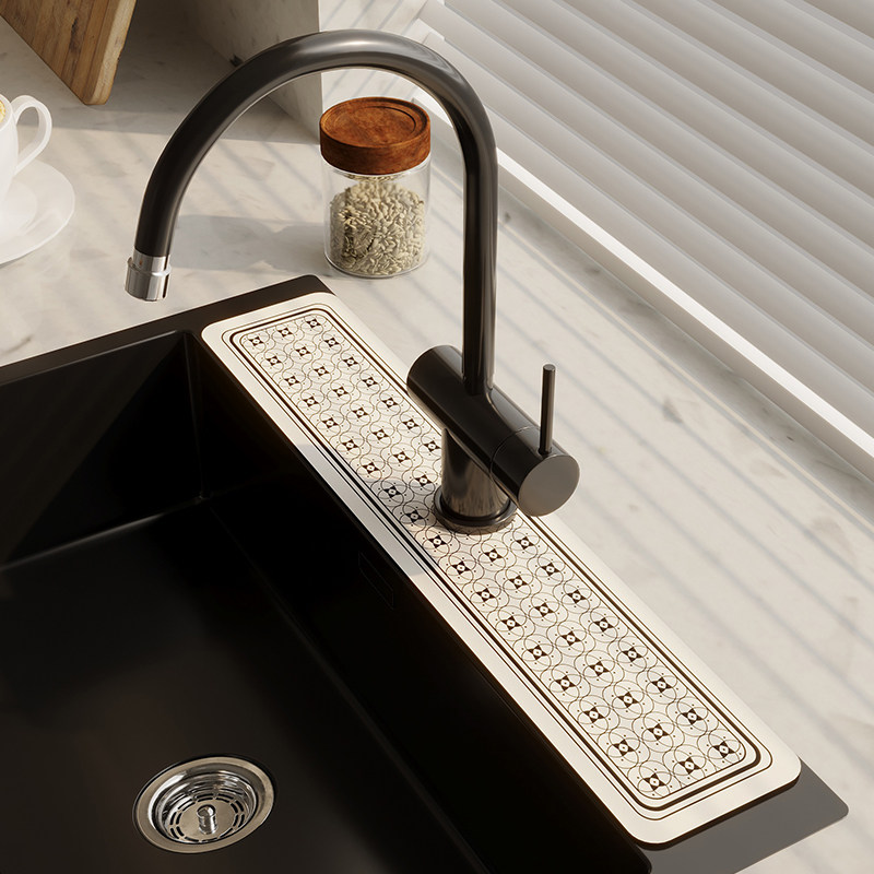 水龙头吸水垫厨房硅藻泥吧台水池窄边沥水垫卫生间洗漱台台面垫子,淘宝优惠券,粉丝福利购,淘宝优惠卷