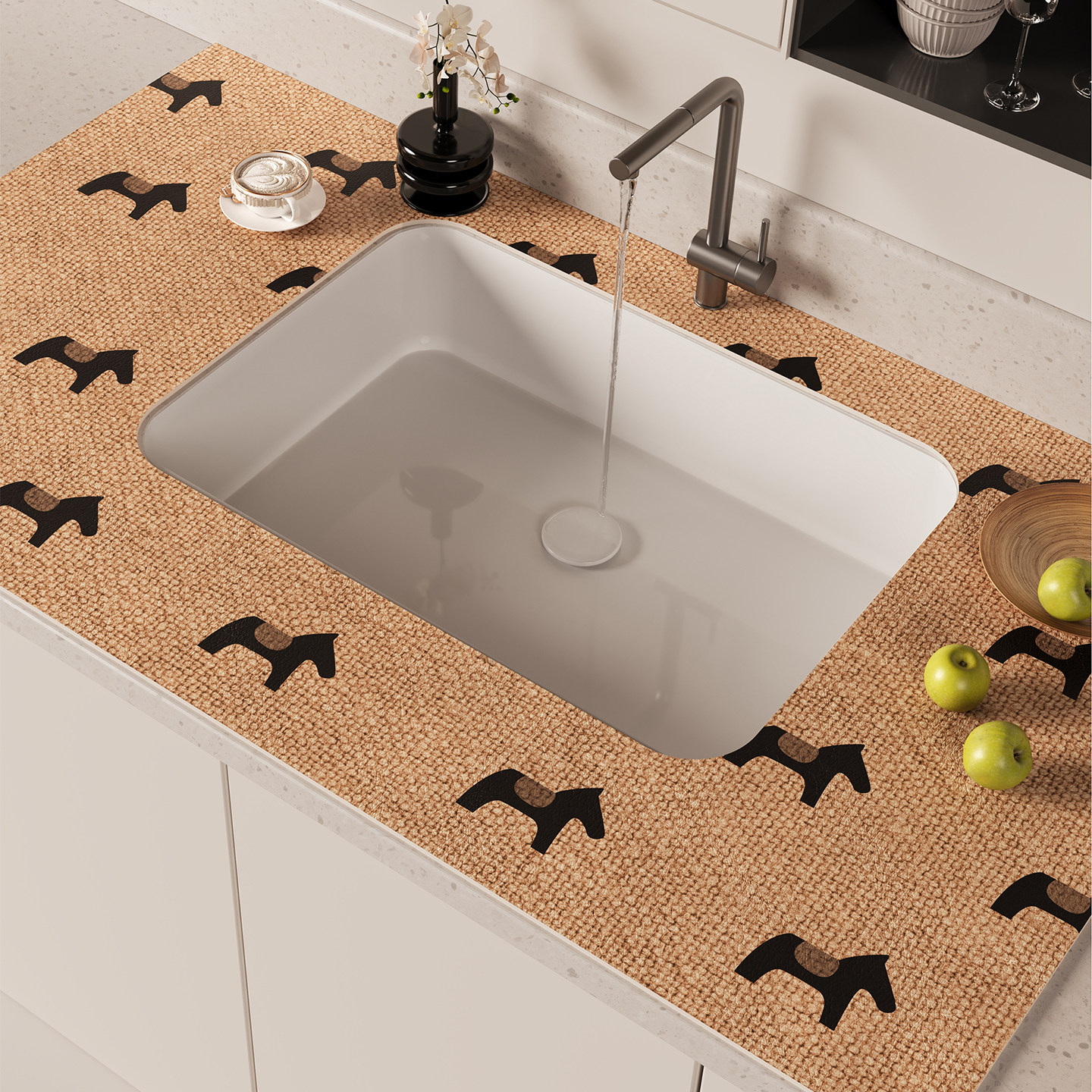 水龙头吧台满铺免洗可擦厨房硅藻泥洗漱台面垫沥水垫洗手台吸水垫,淘宝优惠券,粉丝福利购,淘宝优惠卷