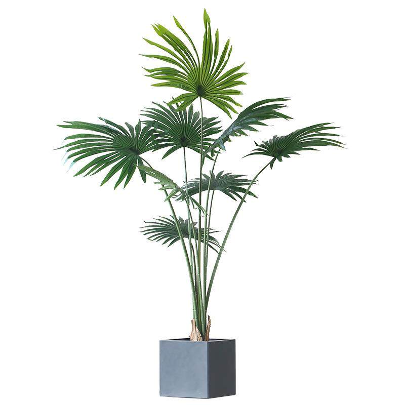 罗曼妈妈北欧风仿真绿植散尾葵扇葵高档客厅室内大型植物落地盆景,淘宝优惠券,粉丝福利购,淘宝优惠卷