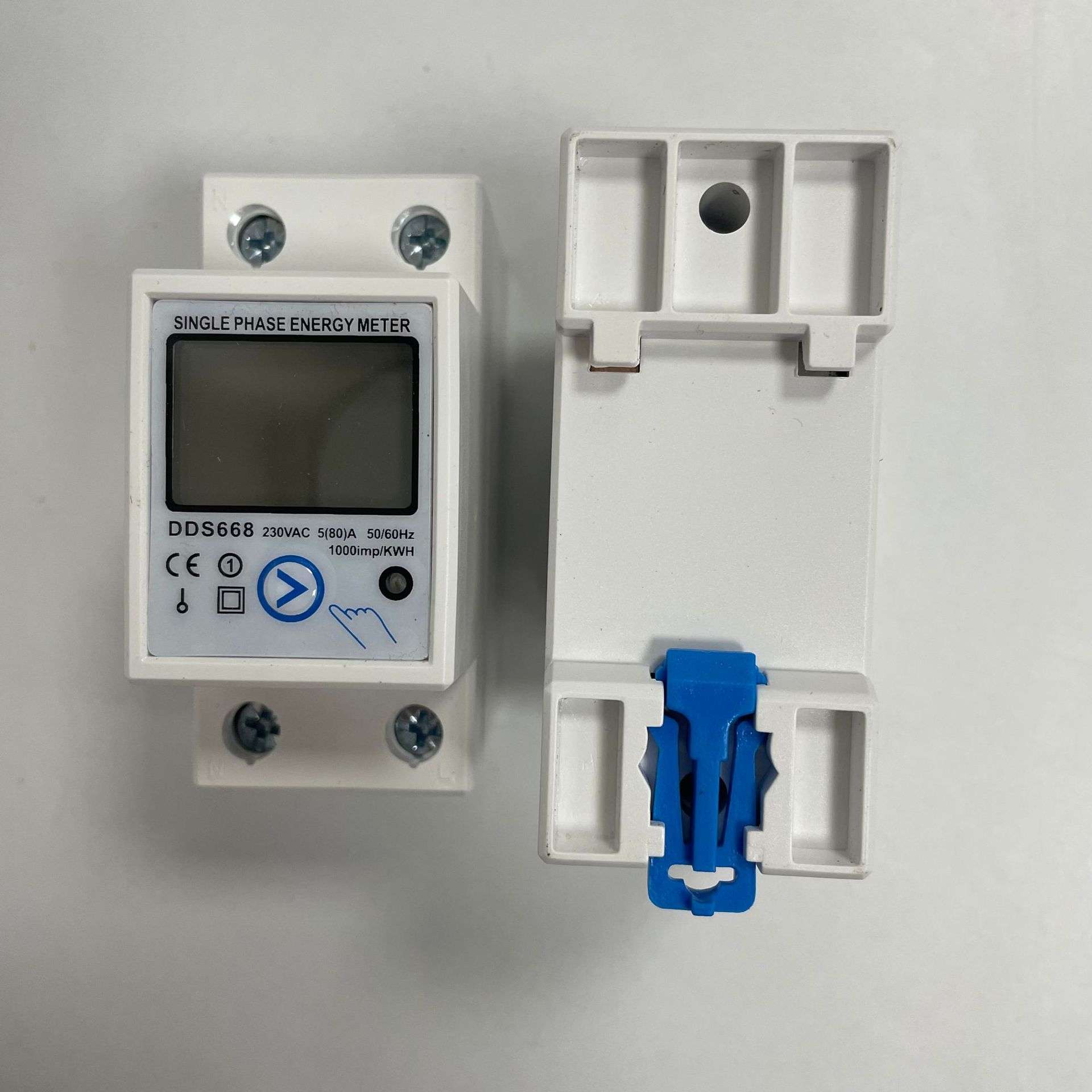 背光款电度表DDS668复位清零电子单相220V/120V导轨式数显电能表 - 图1